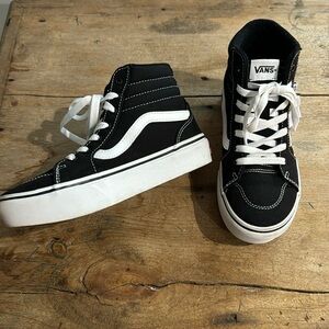Vans Black High Top Girl shoes